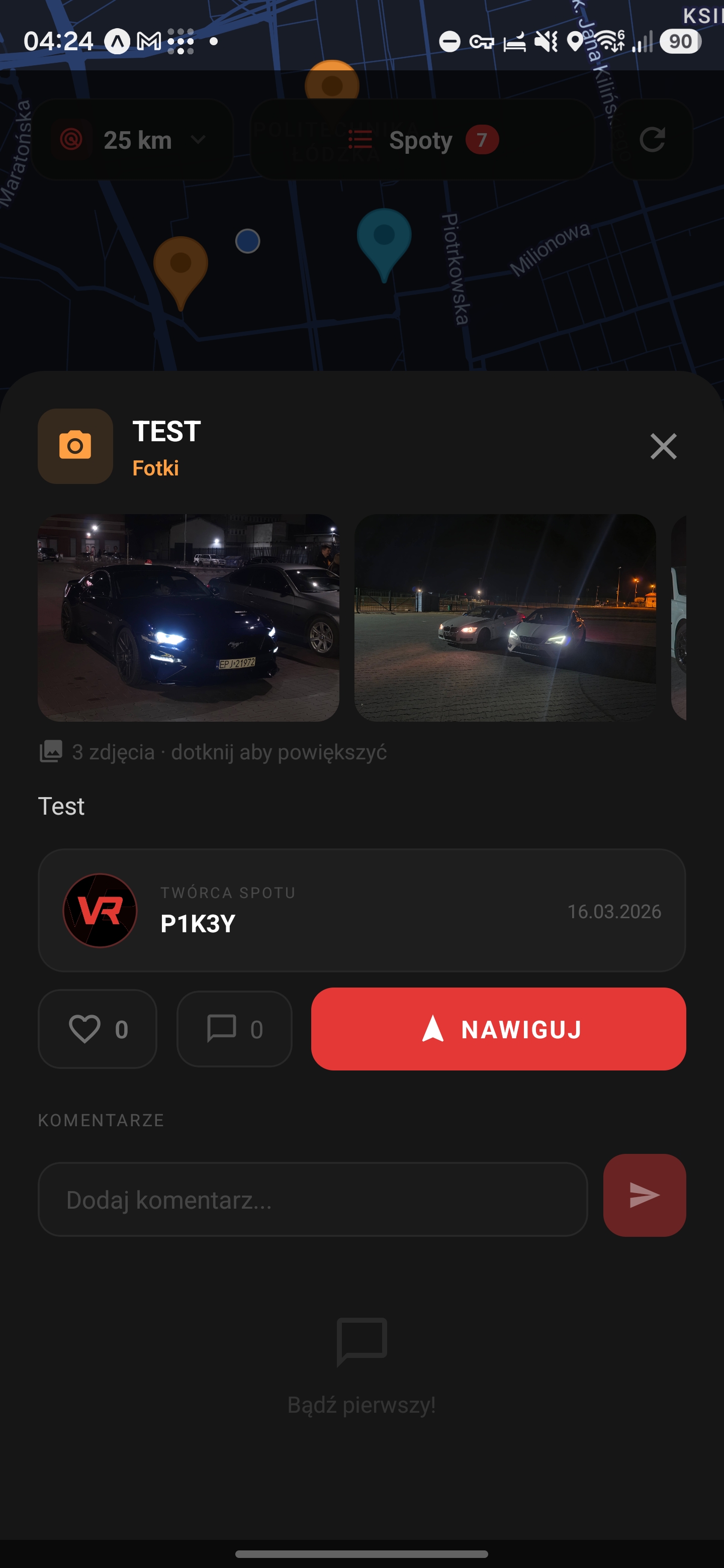 Mapa VROOM